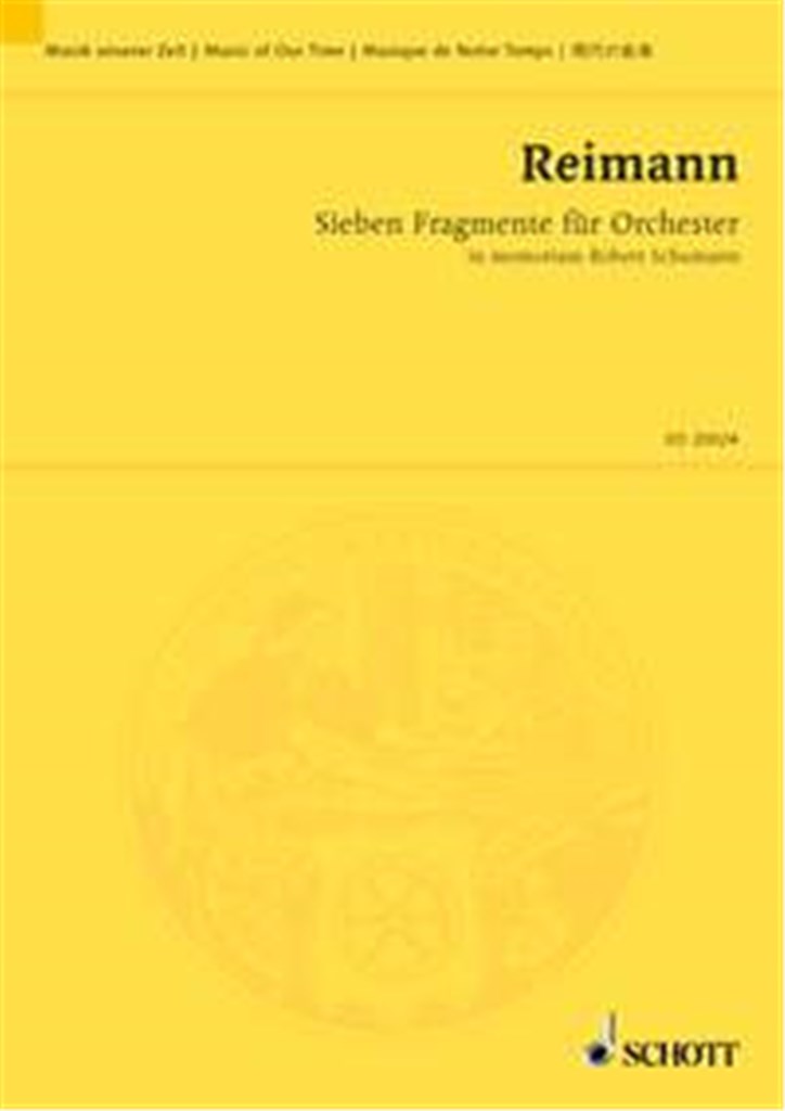 Sieben Fragmente fur Orchester